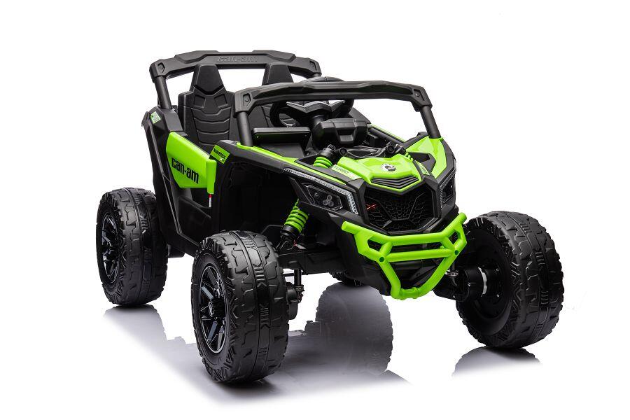 ES-Toys Kinderfahrzeug – Elektro Auto „Can Am Maverick UTV“ – 24V Akku,2x200W Motoren- 2,4Ghz, Ledersitz+EVA – RS