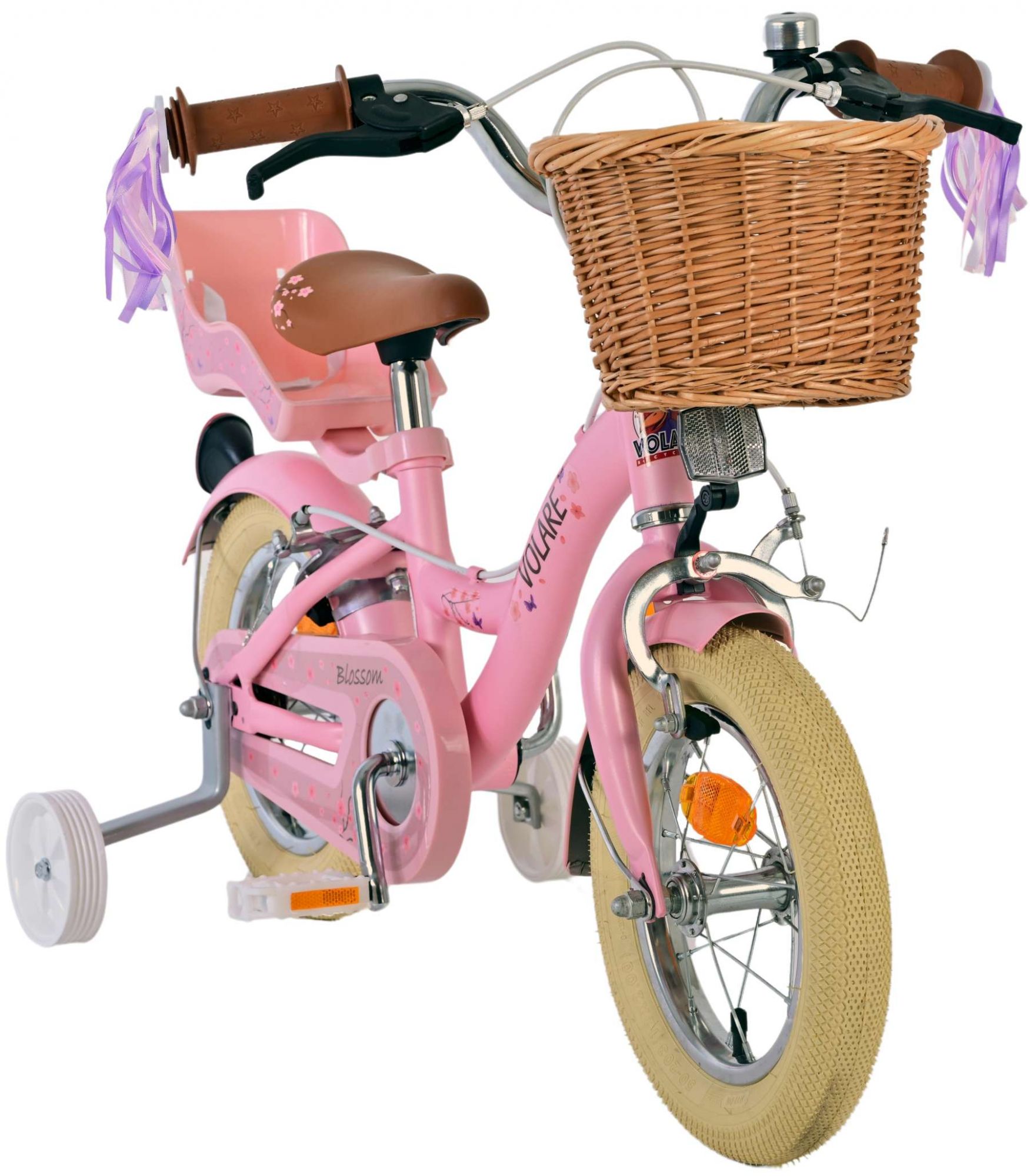 Kinderfahrrad Blossom für Mädchen 12 Zoll Kinderrad in Rosa