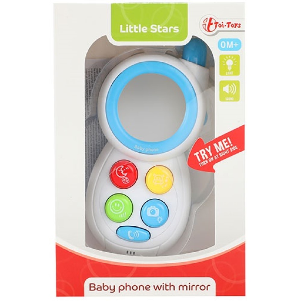 Baby Telefon mit Spiegel, Licht und Sound