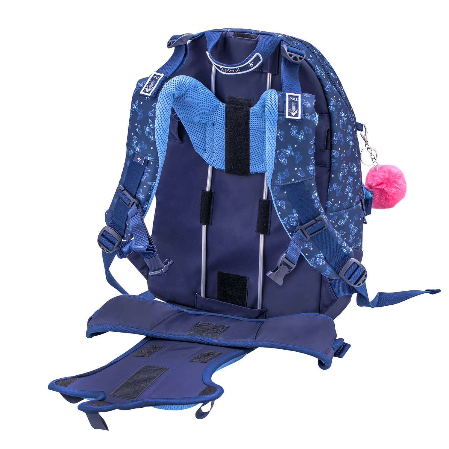 Rucksack 2-IN-1 Schultasche & Gürteltasche 2-teilig Ranzen Sapphire