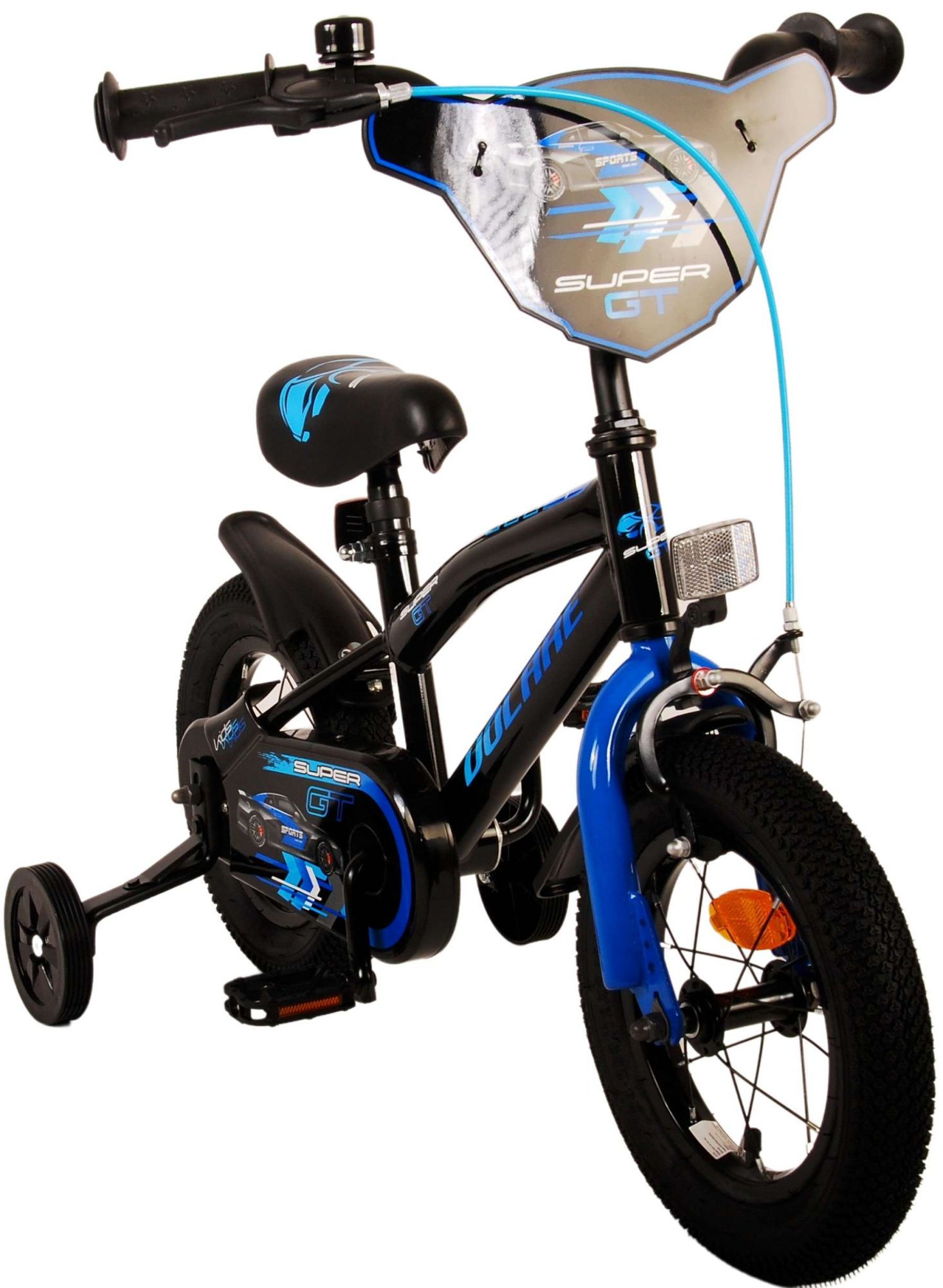 Kinderfahrrad Super GT für Jungen 12 Zoll Kinderrad in Blau Fahrrad