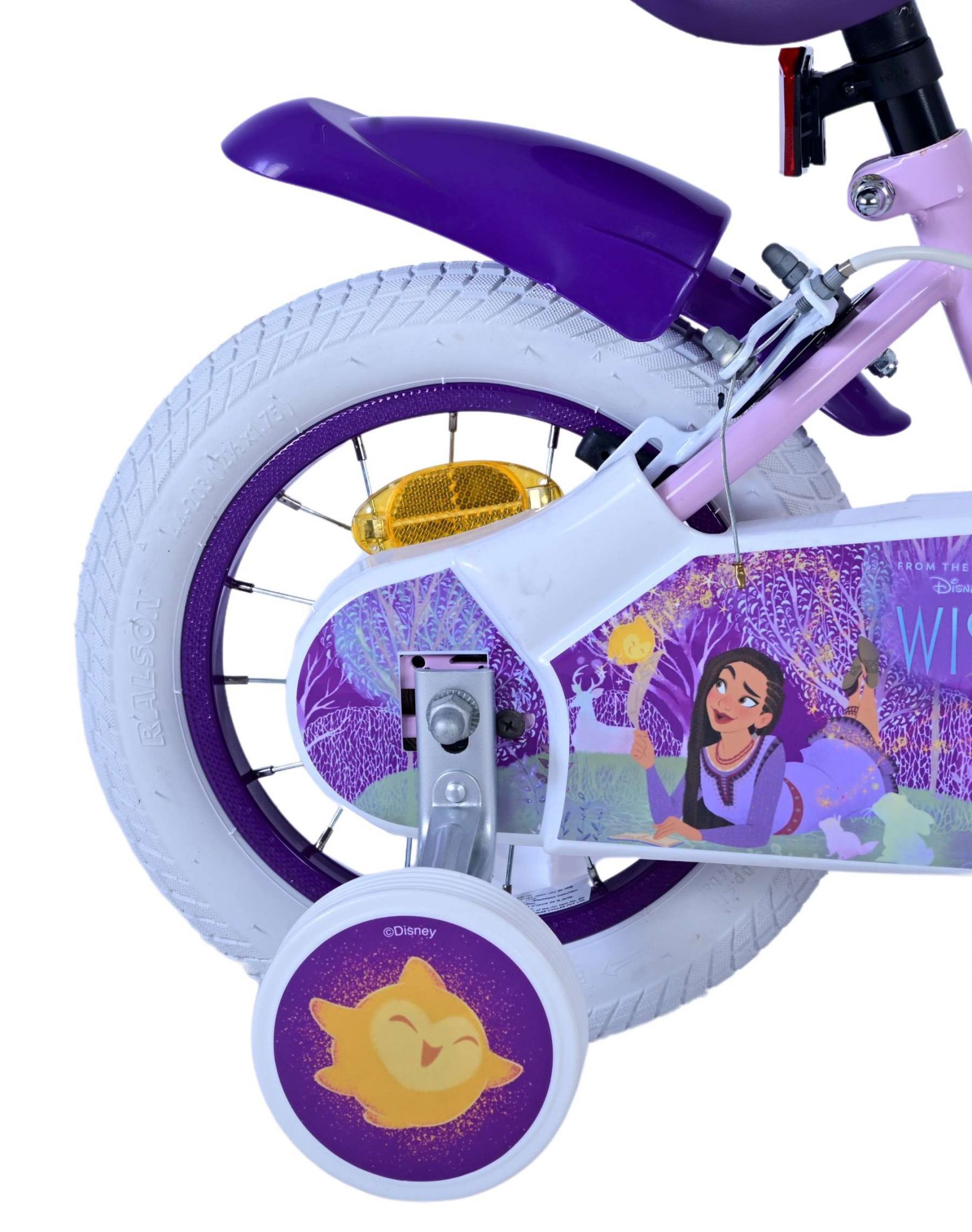 Kinderfahrrad Disney Wish für Mädchen 12 Zoll Kinderrad in Lila 