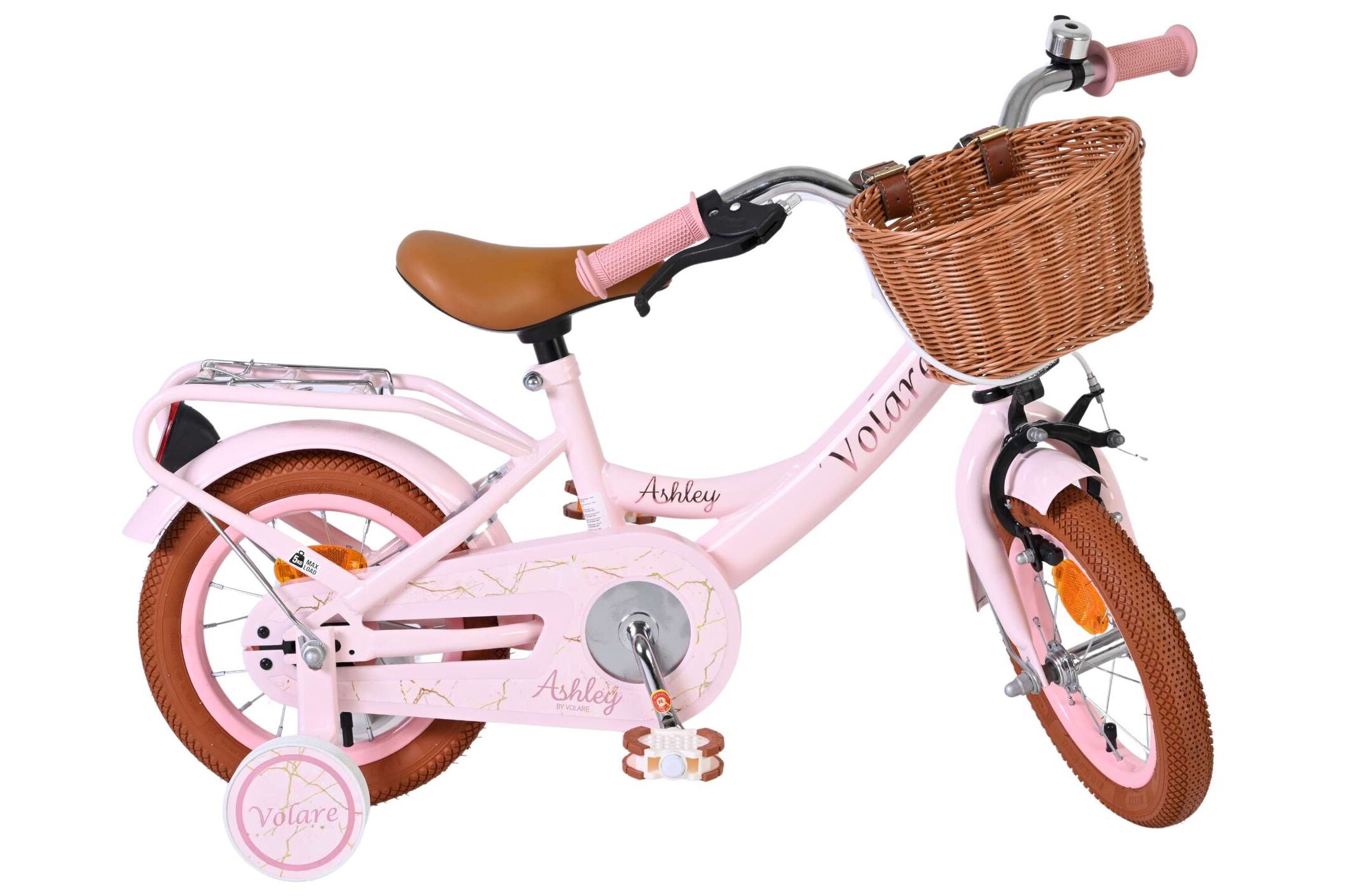 Volare Kinderfahrrad Ashley für Mädchen 12 Zoll Kinderrad in Rosa Volare Kinderfahrrad Ashley für Mädchen 12 Zoll Kinderrad in Rosa