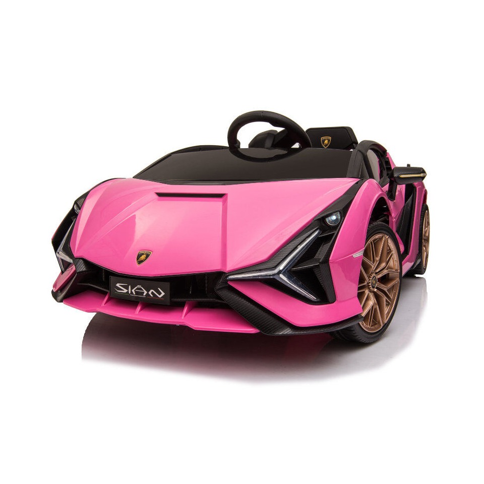 ES-Toys Elektro Kinderauto „Lamborghini Sian“ – lizenziert – 12V Akku, 2 Motoren- 2,4Ghz Fernsteuerung, MP3, Ledersitz+EVA – Pink ES-Toys Elektro Kinderauto „Lamborghini Sian“ – lizenziert – 12V Akku, 2 Motoren- 2,4Ghz Fernsteuerung, MP3, Ledersitz+EVA – Pink