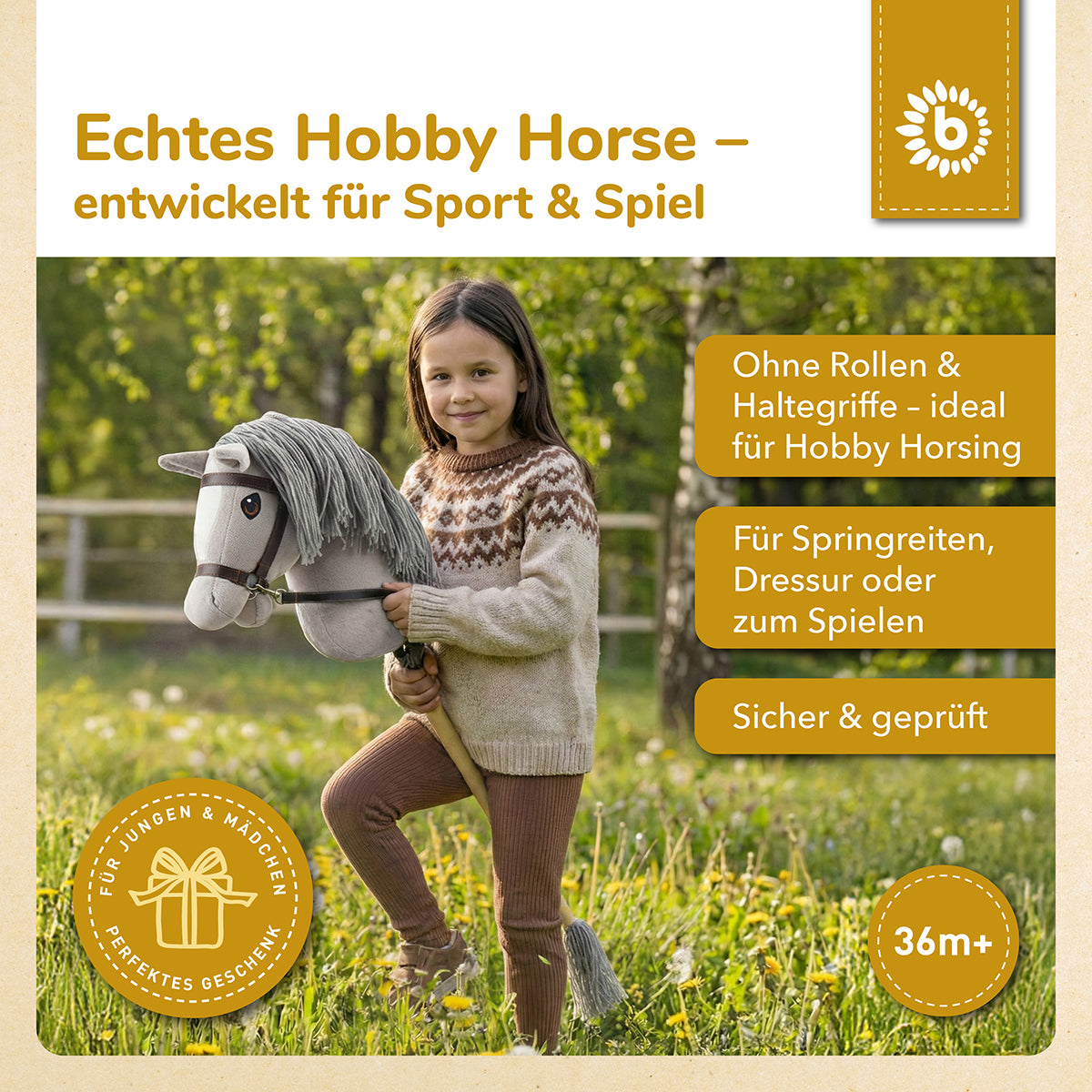 Hobby Horse Grau - Grösse S Hobby Horse Grau - Grösse S