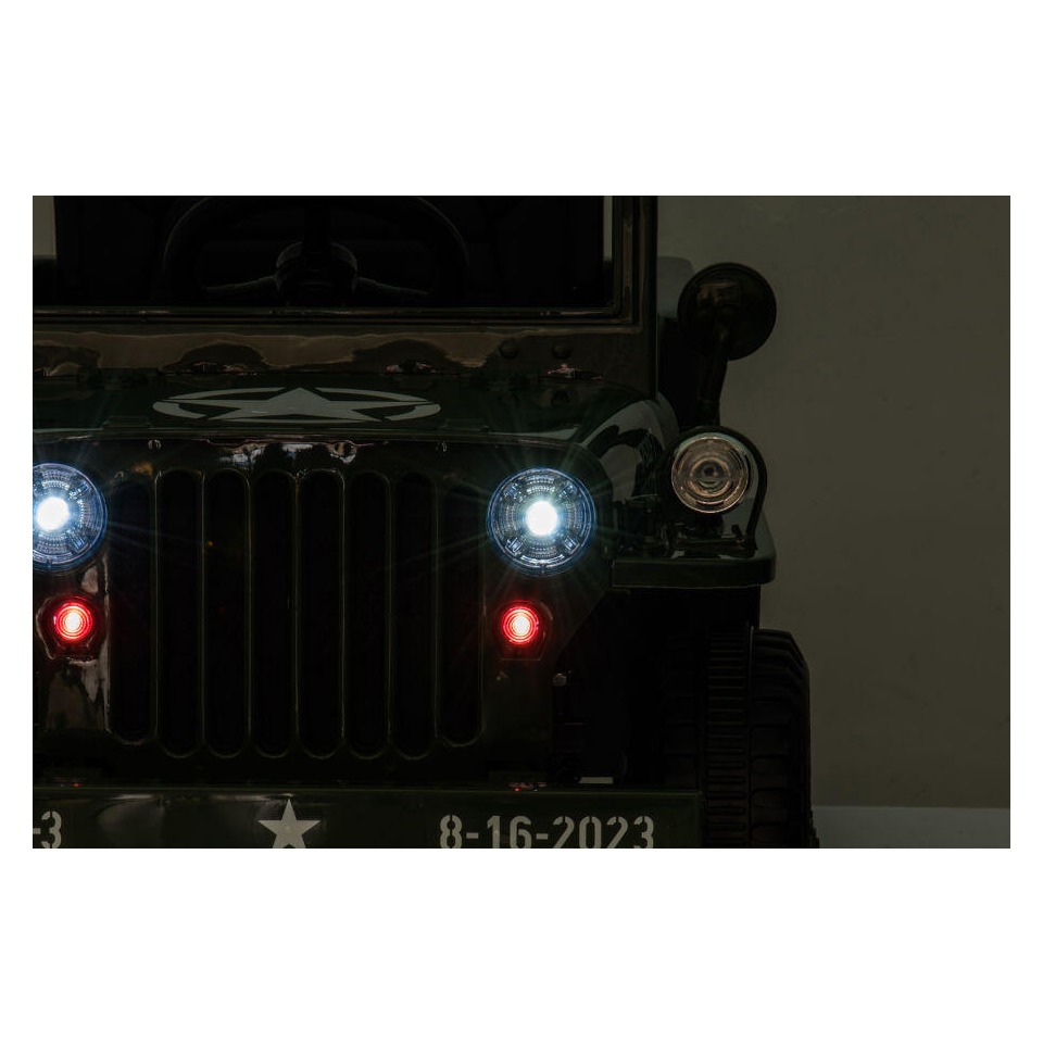 ES-Toys Kinderfahrzeug – Elektro Auto Offroad mit 12V7A Akku und 4x35W Motoren „Militär Grün“ 2,4Ghz+Ledersitz+EVA ES-Toys Kinderfahrzeug – Elektro Auto Offroad mit 12V7A Akku und 4x35W Motoren „Militär Grün“ 2,4Ghz+Ledersitz+EVA