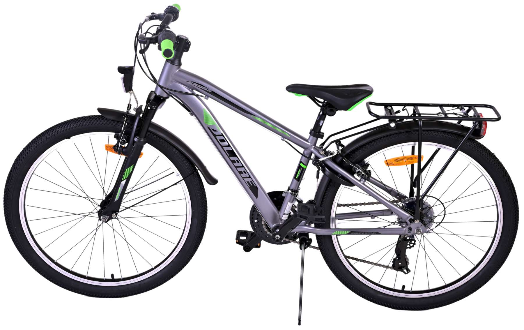 Kinderfahrrad Cross für Jungen 24 Zoll Kinderrad in Grau, 18 Gänge Kinderfahrrad Cross für Jungen 24 Zoll Kinderrad in Grau, 18 Gänge
