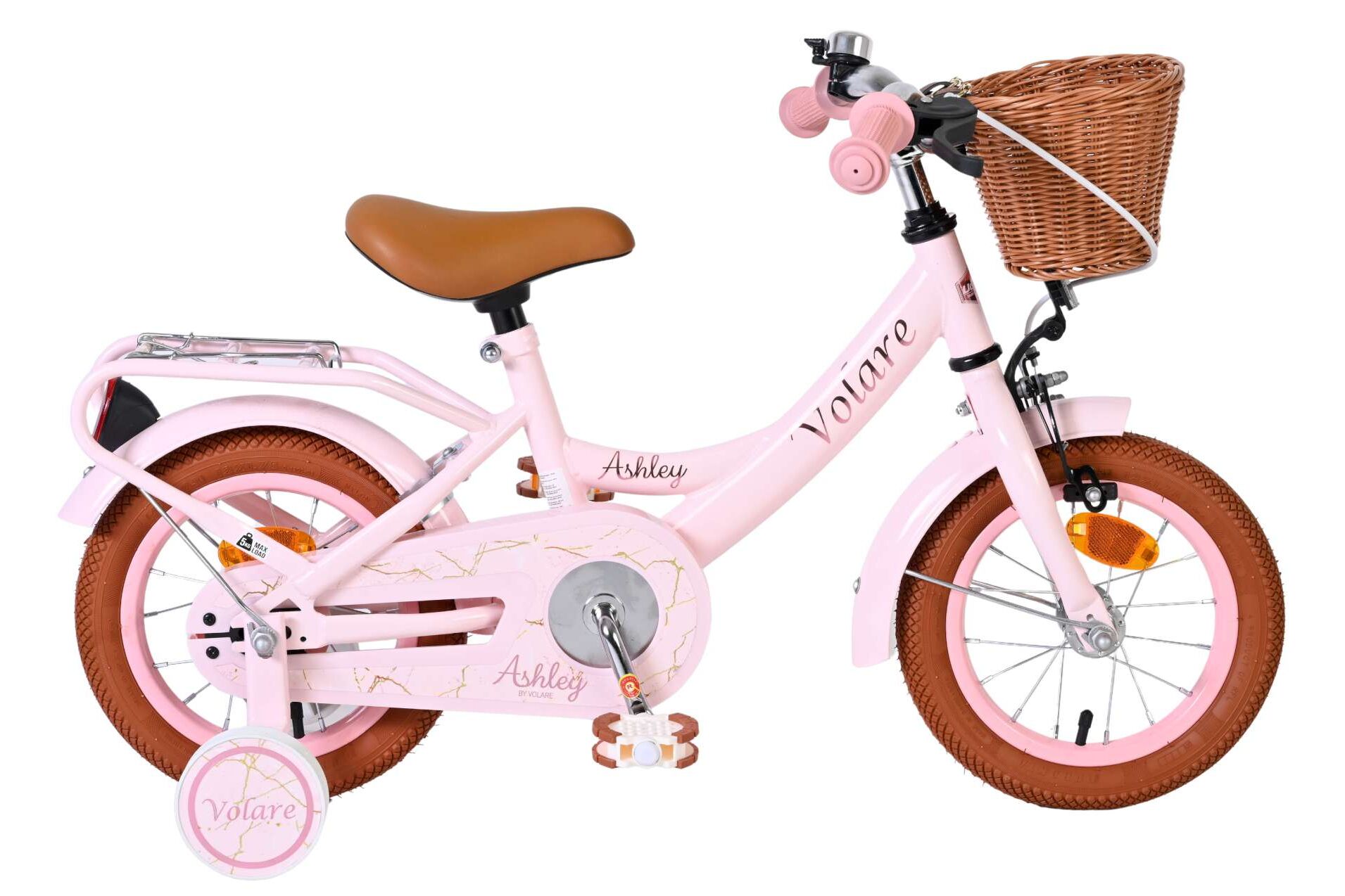 Volare Kinderfahrrad Ashley für Mädchen 12 Zoll Kinderrad in Rosa Volare Kinderfahrrad Ashley für Mädchen 12 Zoll Kinderrad in Rosa