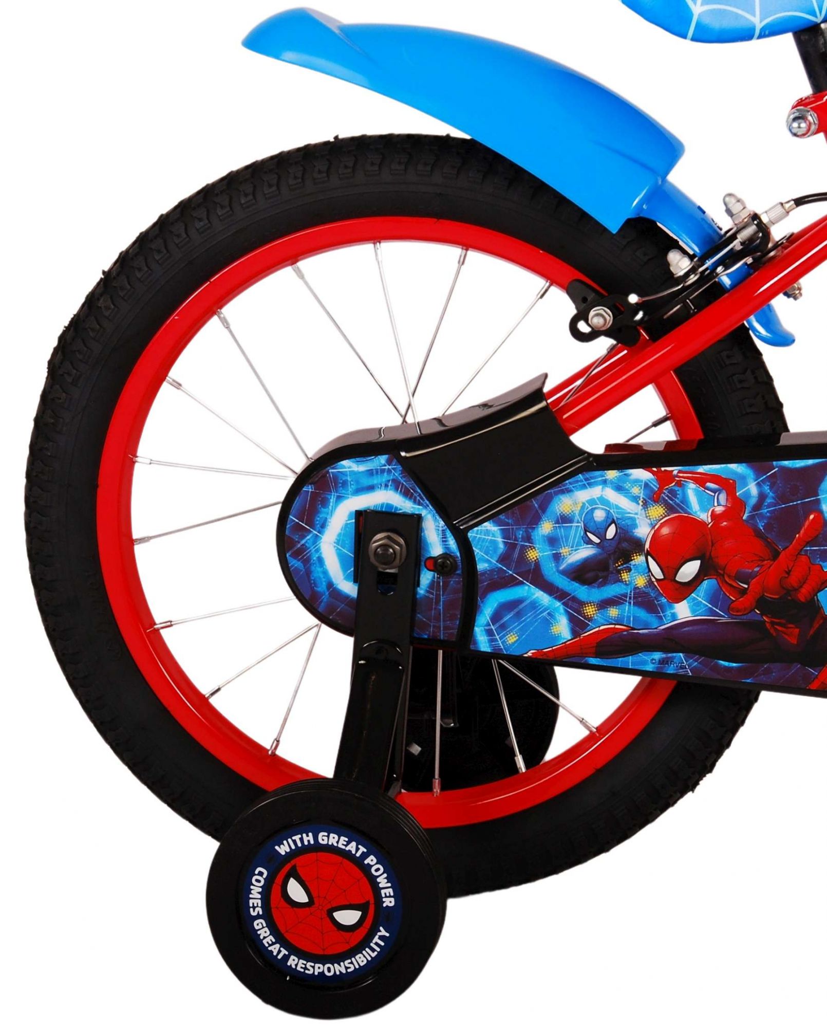 Kinderfahrrad Ultimate Spider-Man Jungen 16 Zoll Kinderrad in Blau/Rot