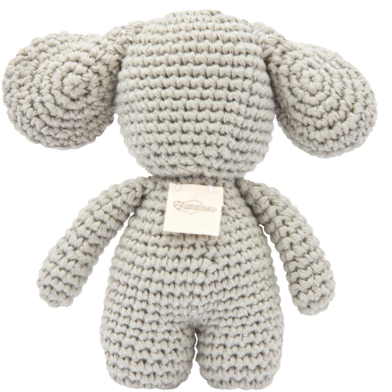 Handgestrickter Elefant gehäkelt aus Baumwolle Spielzeug 15 cm Handgestrickter Elefant gehäkelt aus Baumwolle Spielzeug 15 cm