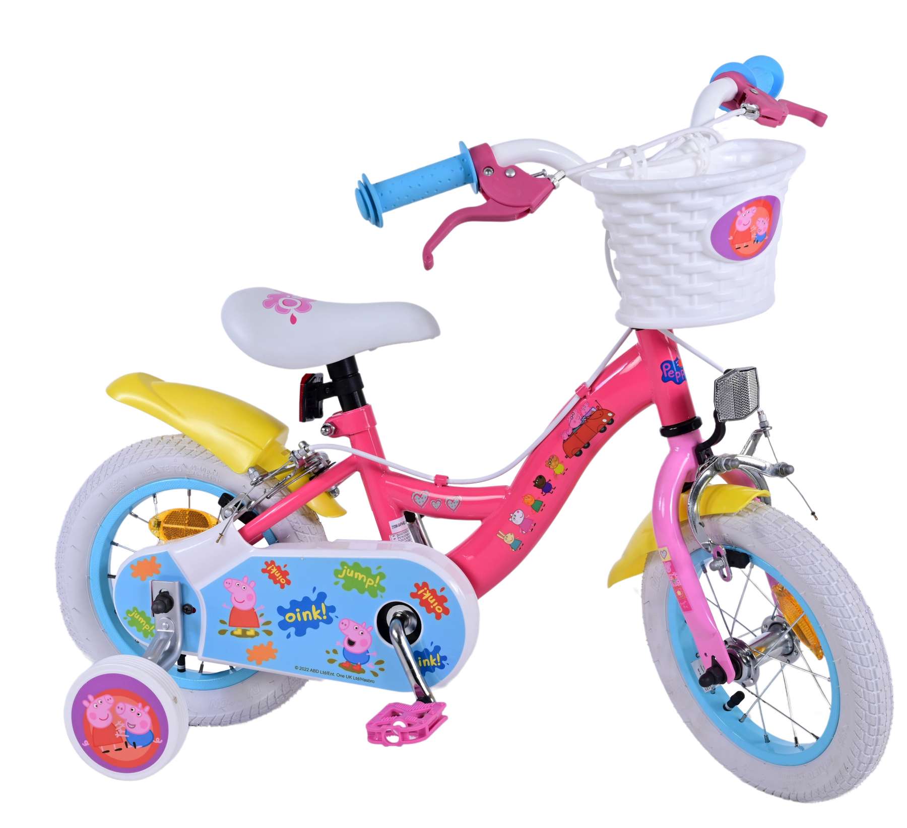 Kinderfahrrad Peppa Pig für Mädchen 12 Zoll Kinderrad in Pink