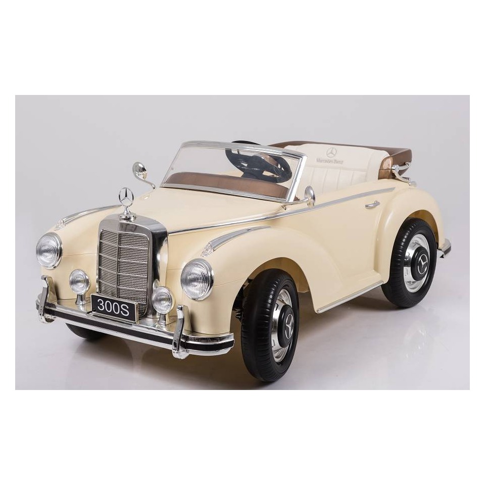 ES-Toys Elektro Kinderfahrzeug – Kinderauto „Mercedes 300S“ Oldtimer – lizenziert – 12V7AH – 2,4Ghz, MP3, Ledersitz+EVA ES-Toys Elektro Kinderfahrzeug – Kinderauto „Mercedes 300S“ Oldtimer – lizenziert – 12V7AH – 2,4Ghz, MP3, Ledersitz+EVA
