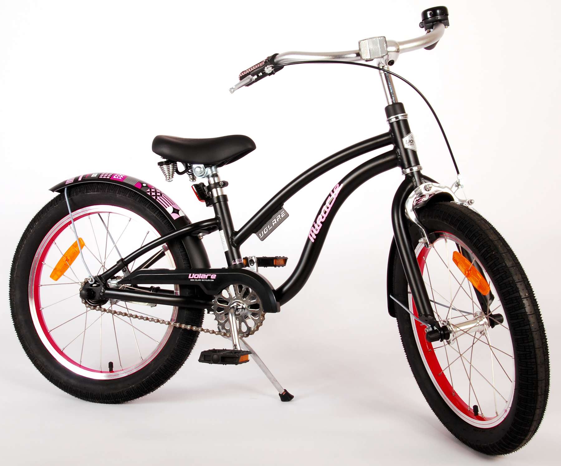 Kinderfahrrad Miracle Cruiser für Mädchen 18 Zoll Kinderrad Schwarz