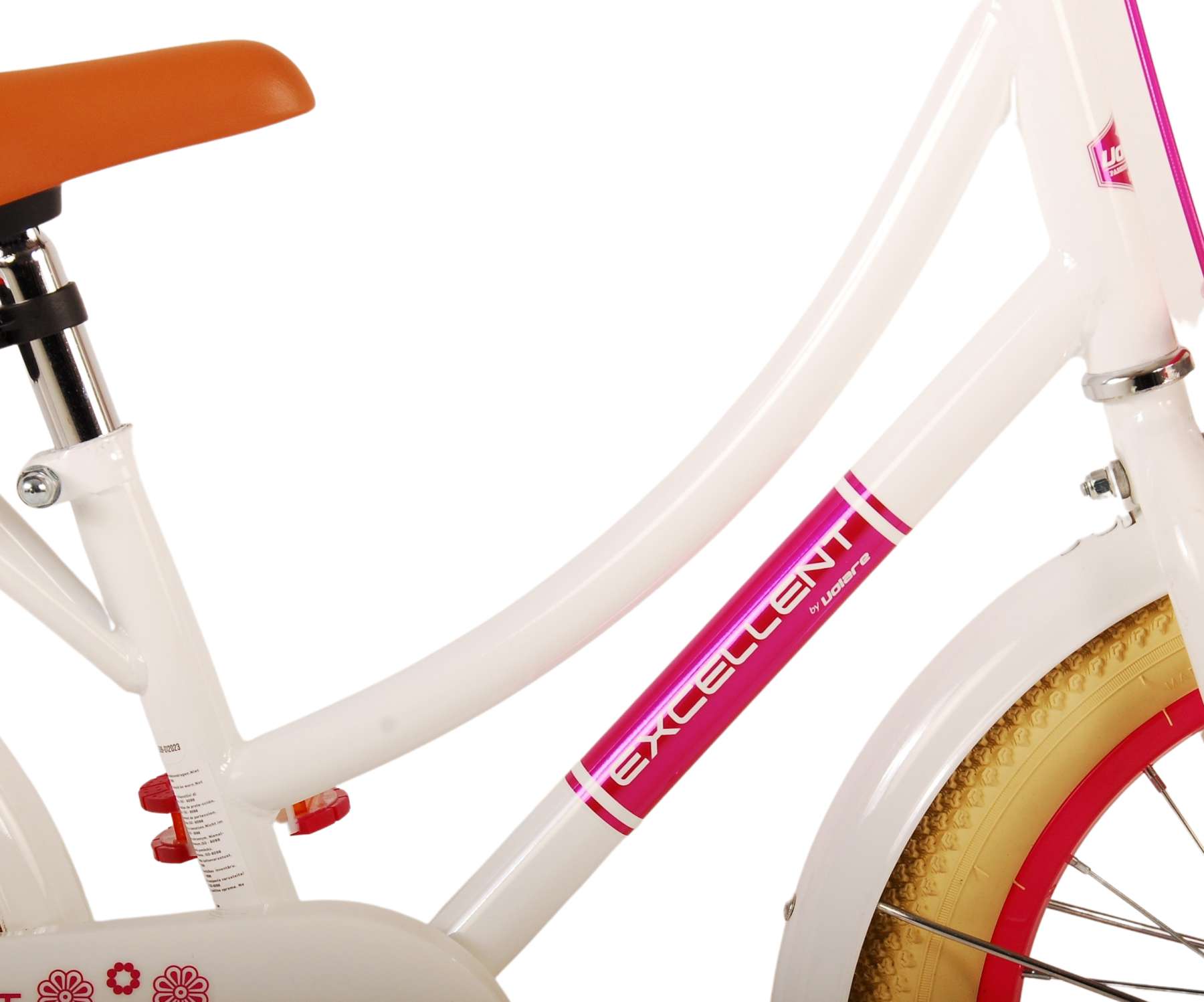Kinderfahrrad Excellent Fahrrad für Mädchen 16 Zoll Kinderrad in Weiß