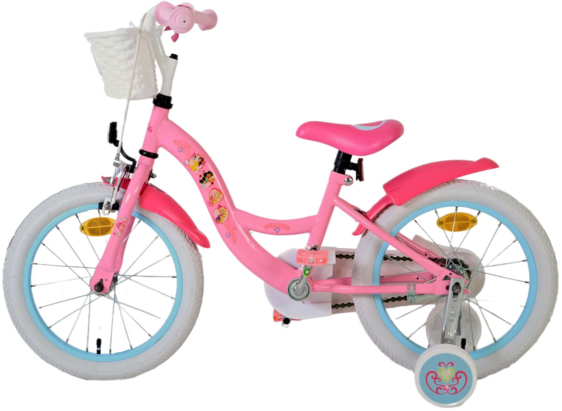 Kinderfahrrad Disney Princess Mädchen Fahrrad 16 Zoll Rosa Kinderrad