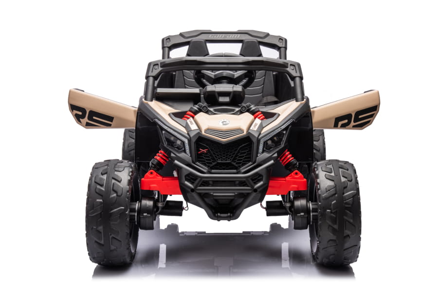 ES-Toys Kinderfahrzeug – Elektro Auto „Can Am Maverick UTV“ – 24V Akku,2x200W Motoren- 2,4Ghz, Ledersitz+EVA – RS