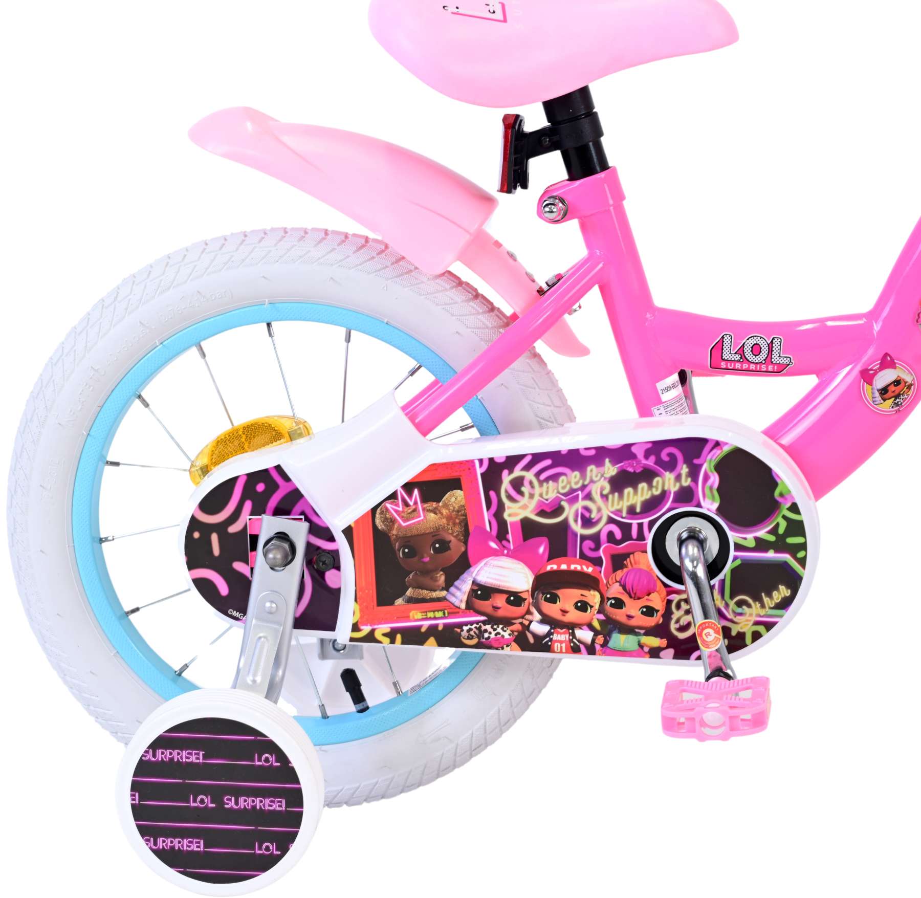 Kinderfahrrad LOL Surprse für Mädchen 14 Zoll Kinderrad in Rosa