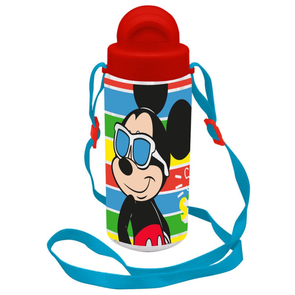 Disney Mickey Mouse Aluminium Trinkflasche mit einem Tragegurt