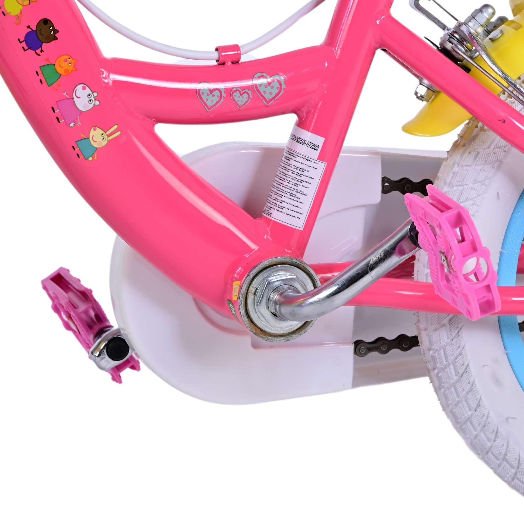 Kinderfahrrad Peppa Pig für Mädchen 12 Zoll Kinderrad in Pink