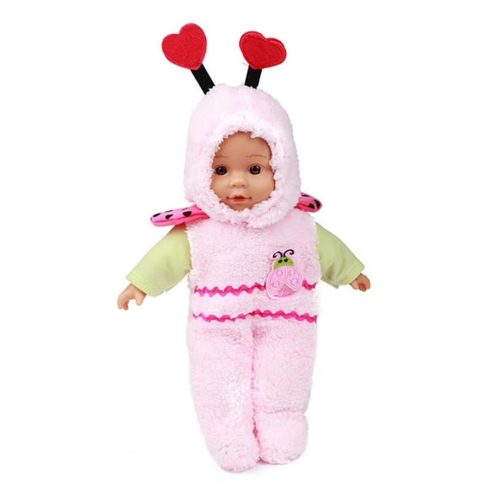 Babypuppe in einem Tier-Kostüm 25 cm