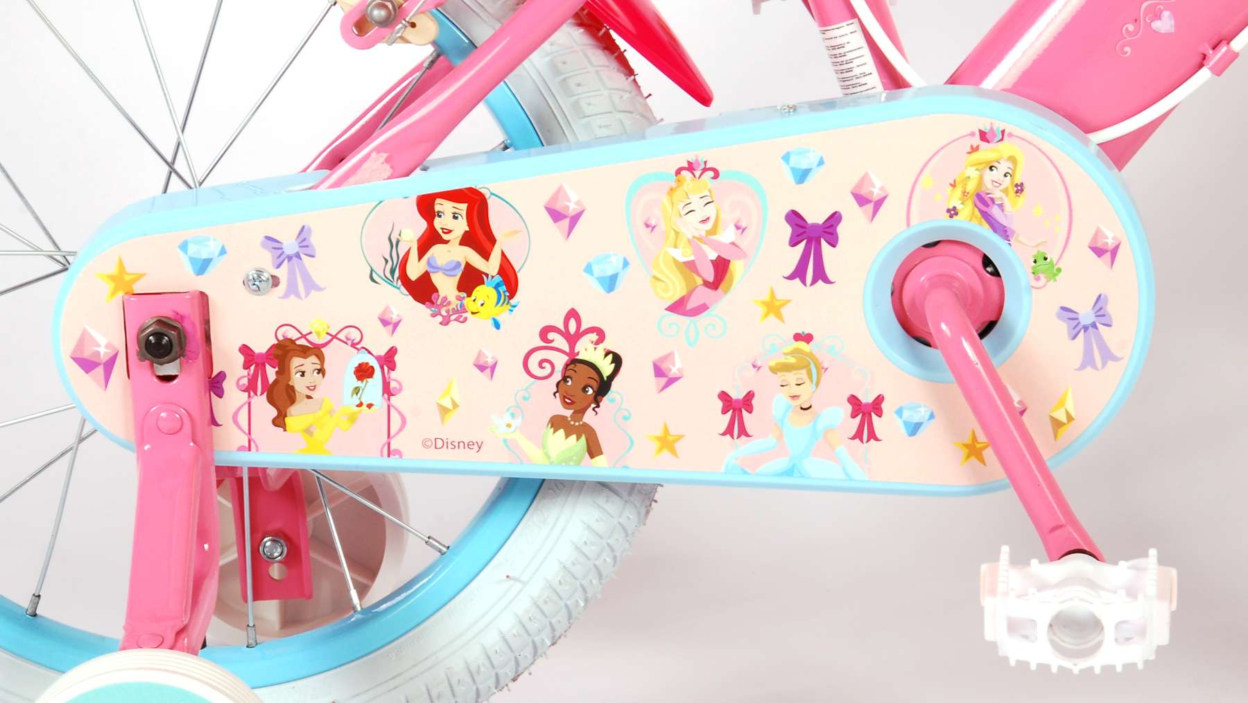 Kinderfahrrad Disney Princess für Mädchen 16 Zoll Kinderrad in Rosa