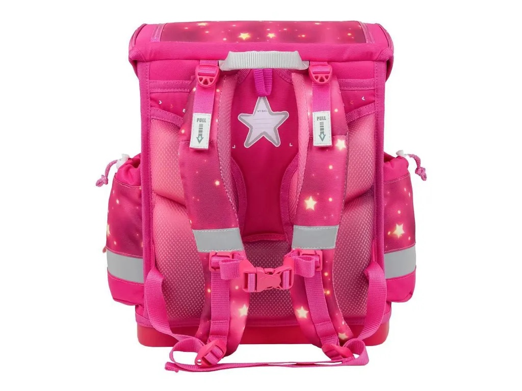 Rucksack Classy Plus ergonomisches Schulranzen-Set 5-teilig Pink Star