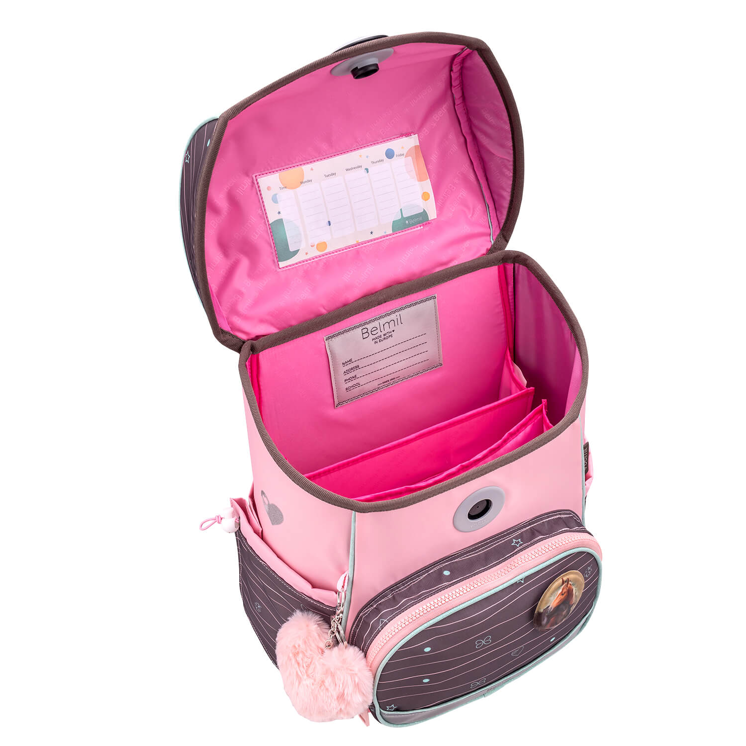 Rucksack Compact Plus Premium Schulranzen Set 5-teile Mint Federtasche Rucksack Compact Plus Premium Schulranzen Set 5-teile Mint Federtasche