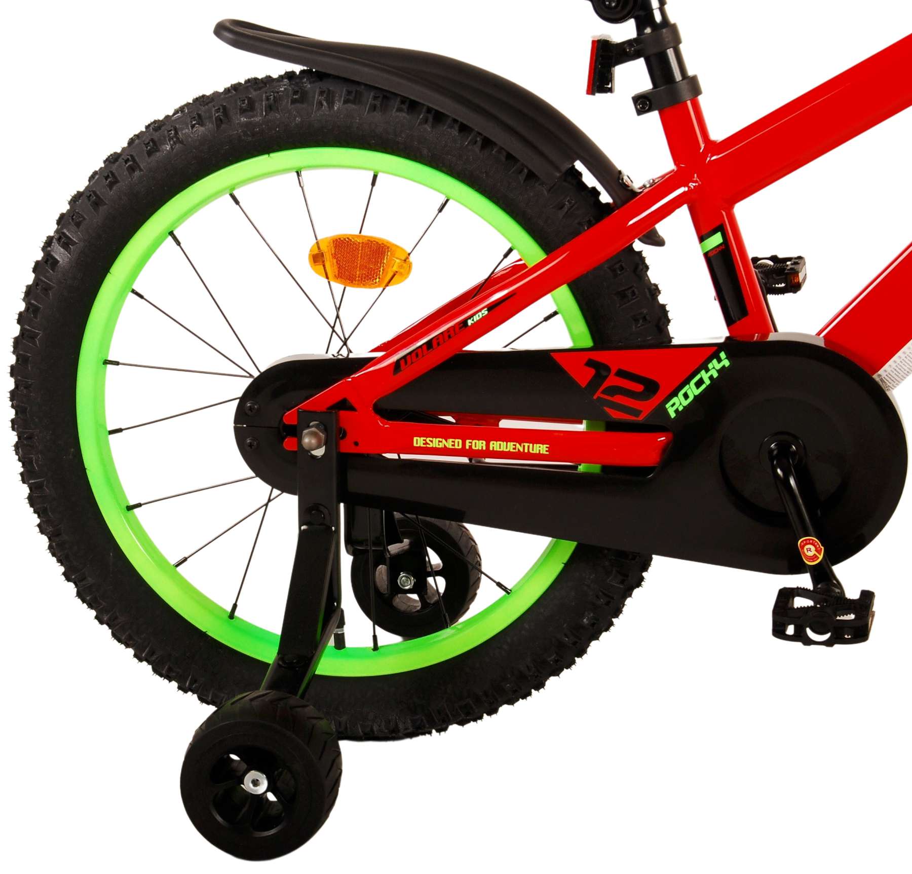 Kinderfahrrad Rocky Fahrrad für Jungen 18 Zoll Kinderrad in Rot