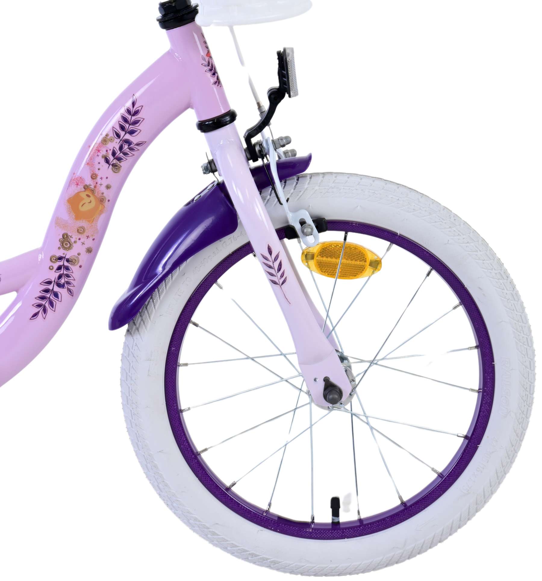 Kinderfahrrad Disney Wish für Mädchen Fahrrad 16 Zoll Kinderrad Lila