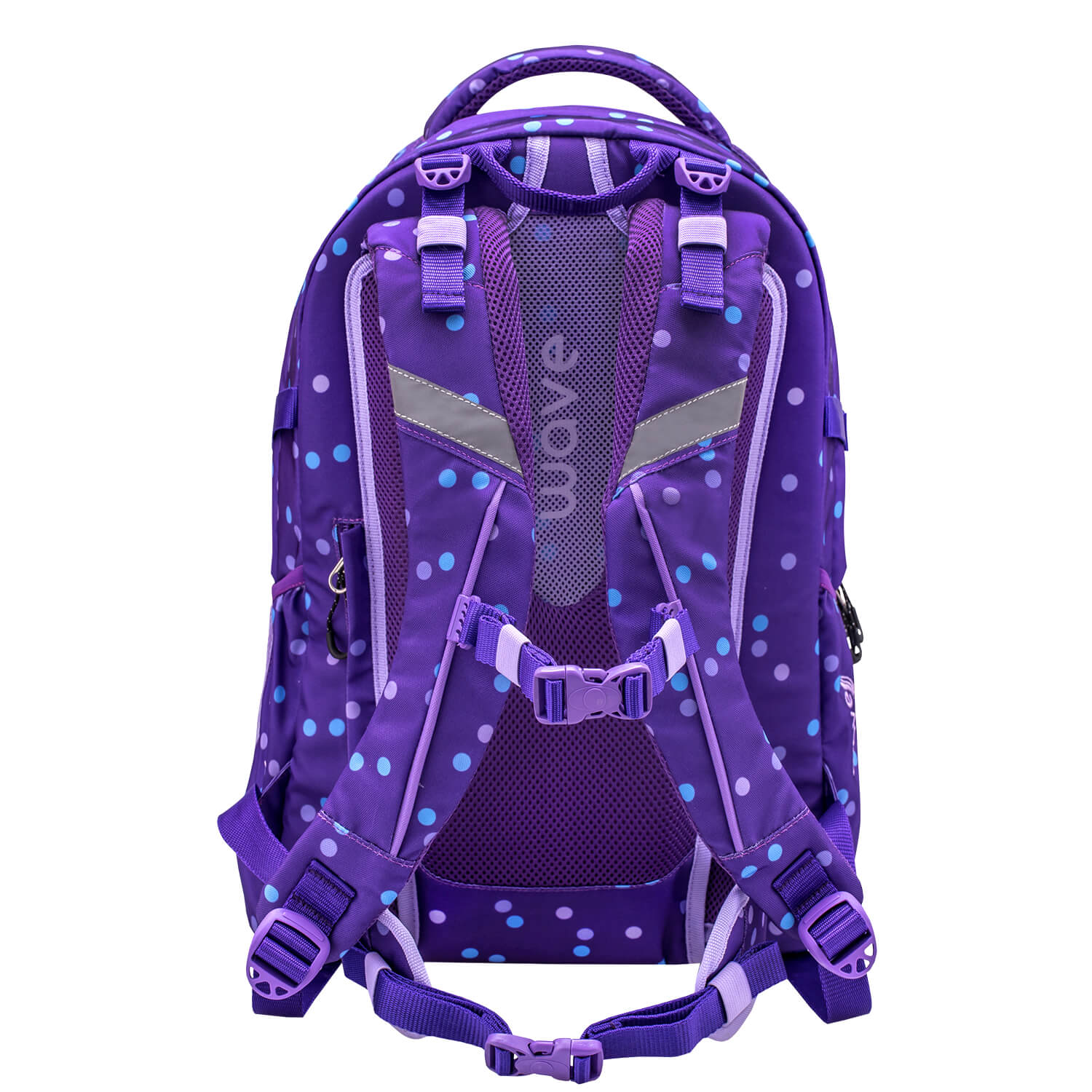 Rucksack Infinity Schulrucksack "Purple Dots"