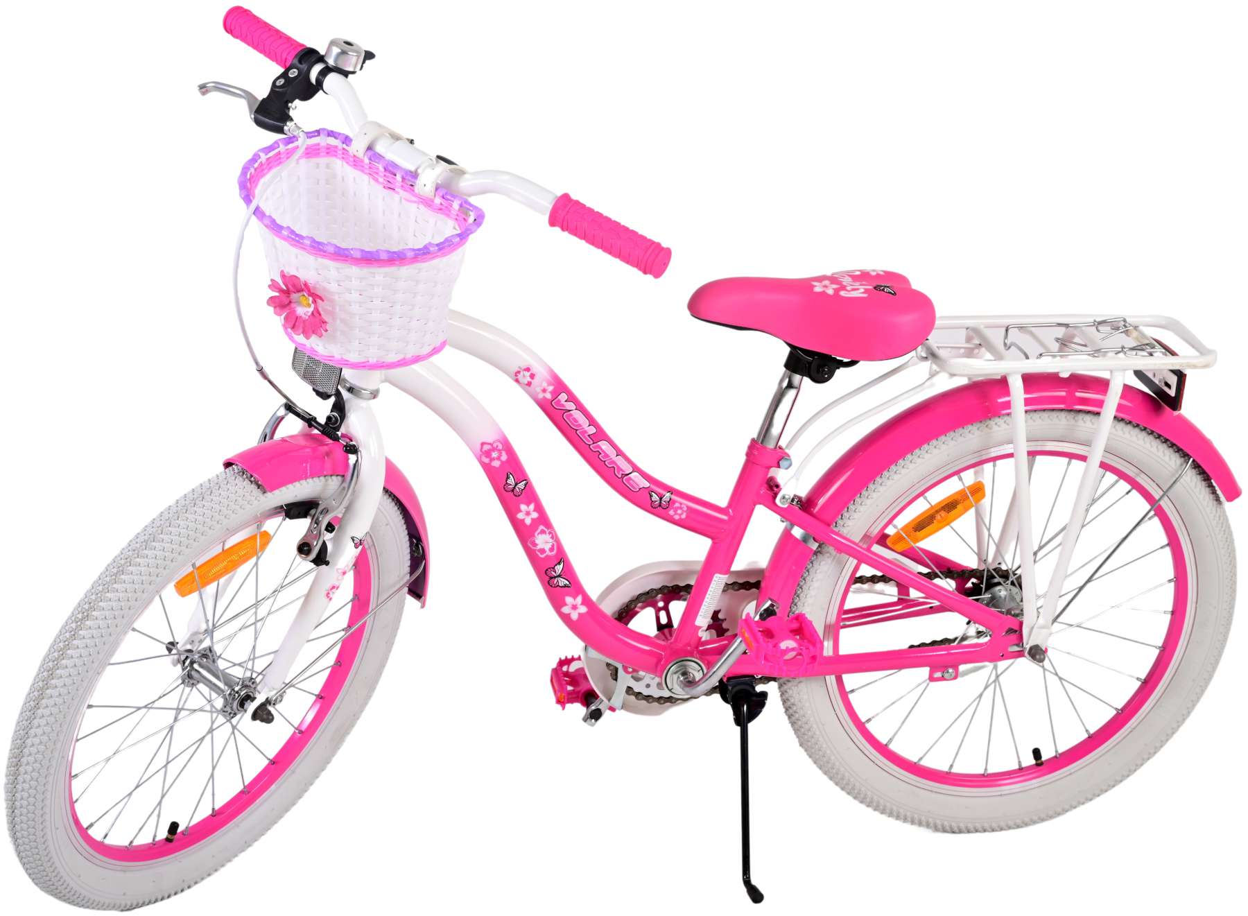 Kinderfahrrad Lovely Fahrrad für Mädchen 20 Zoll Kinderrad in Rosa