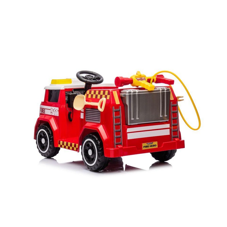 ES-Toys Kinderfahrzeug – Elektro Auto „Feuerwehr“ – 12V7AH Akku,4 Motoren- 2,4Ghz Fernsteuerung, MP3+Sirene -911P ES-Toys Kinderfahrzeug – Elektro Auto „Feuerwehr“ – 12V7AH Akku,4 Motoren- 2,4Ghz Fernsteuerung, MP3+Sirene -911P