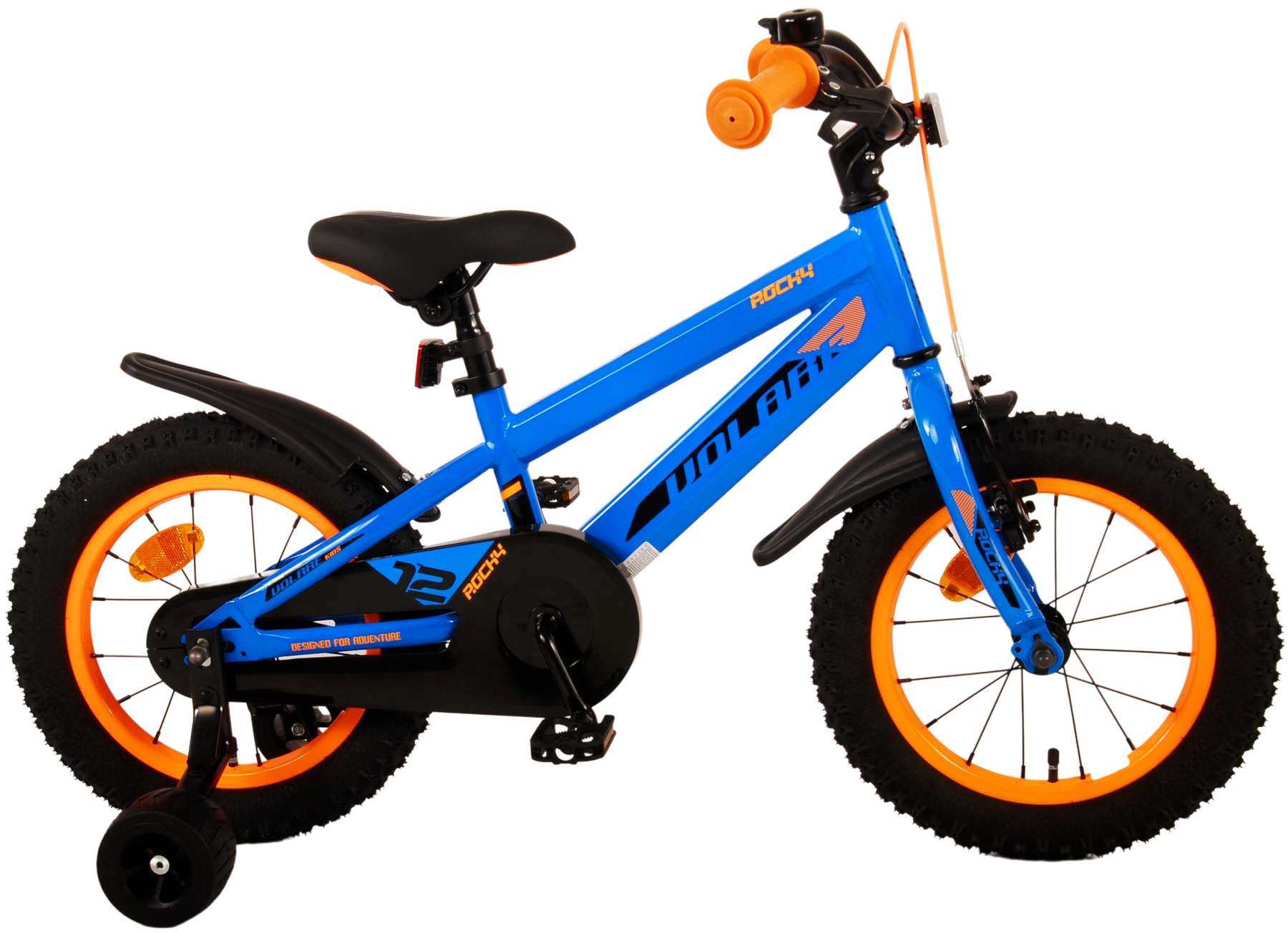 Kinderfahrrad Rocky für Jungen 14 Zoll Kinderrad in Blau Fahrrad