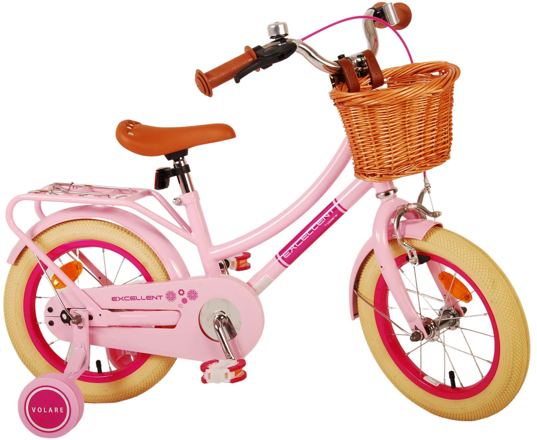 Kinderfahrrad Excellent für Mädchen 14 Zoll Kinderrad in Rosa Fahrrad