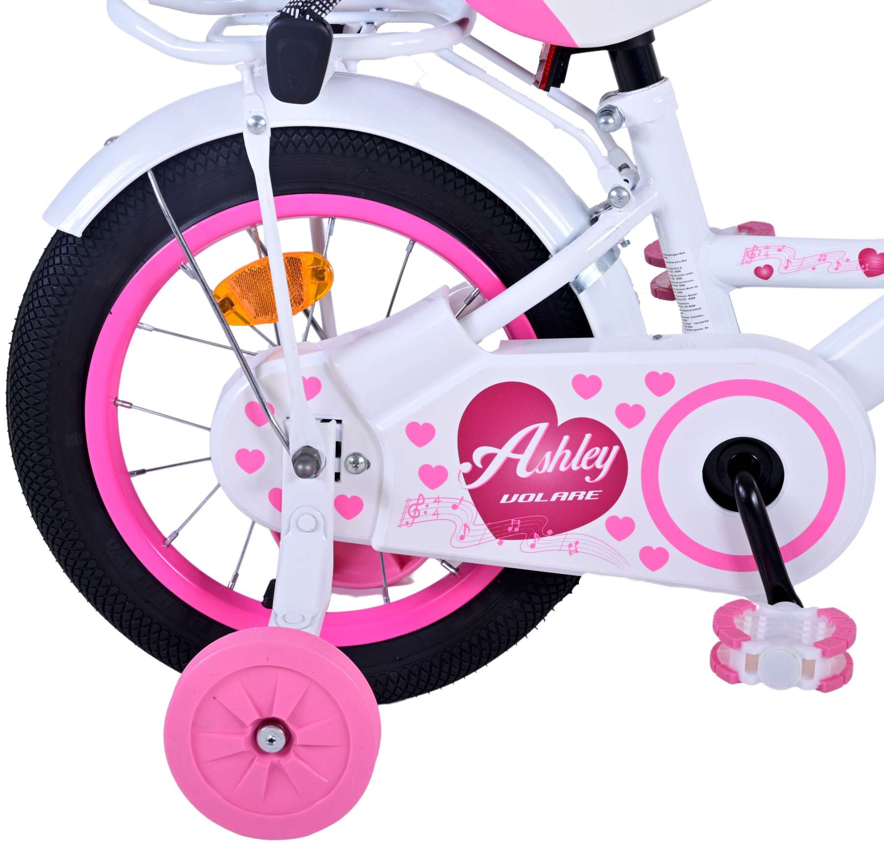 Kinderfahrrad Ashley für Mädchen 14 Zoll Kinderrad in Weiß Kinderfahrrad Ashley für Mädchen 14 Zoll Kinderrad in Weiß
