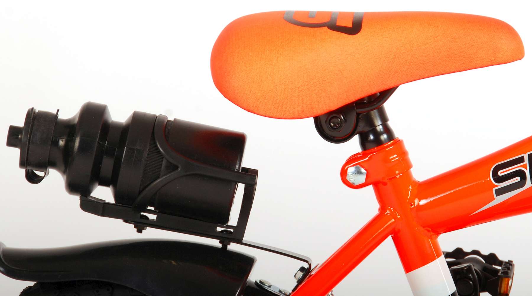 Kinderfahrrad Sportivo Jungen 12 Zoll Kinderrad Neon Orange/Schwarz