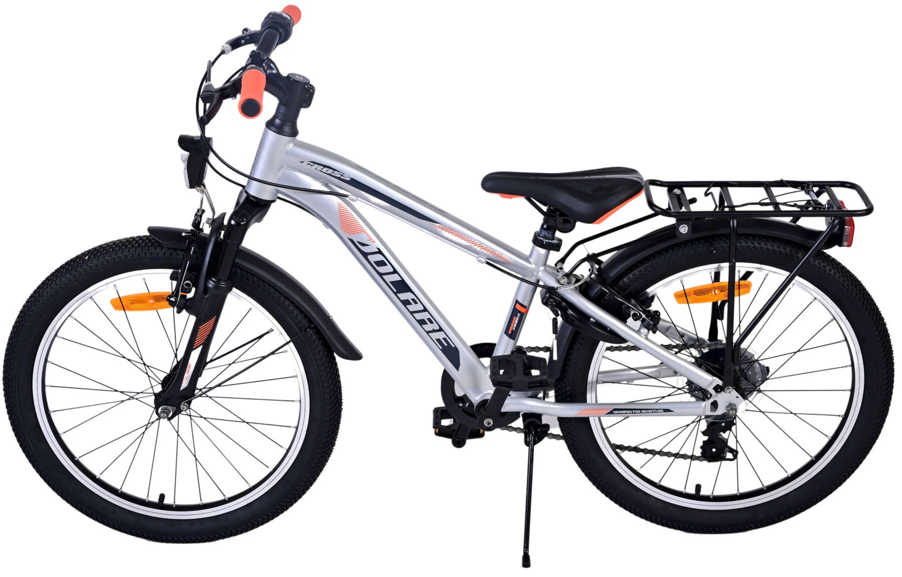 Kinderfahrrad Cross für Jungen 20 Zoll Kinderrad in Silber, 6 Gänge Kinderfahrrad Cross für Jungen 20 Zoll Kinderrad in Silber, 6 Gänge