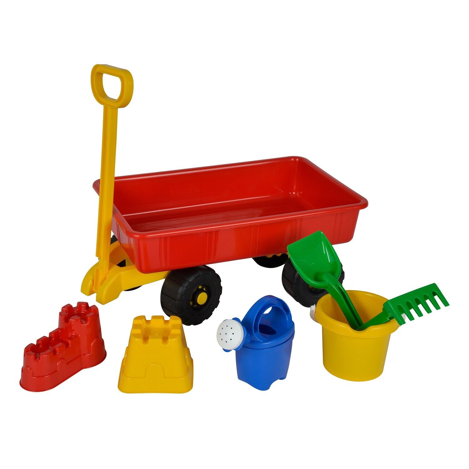 Handwagen mit Sandspielzeug