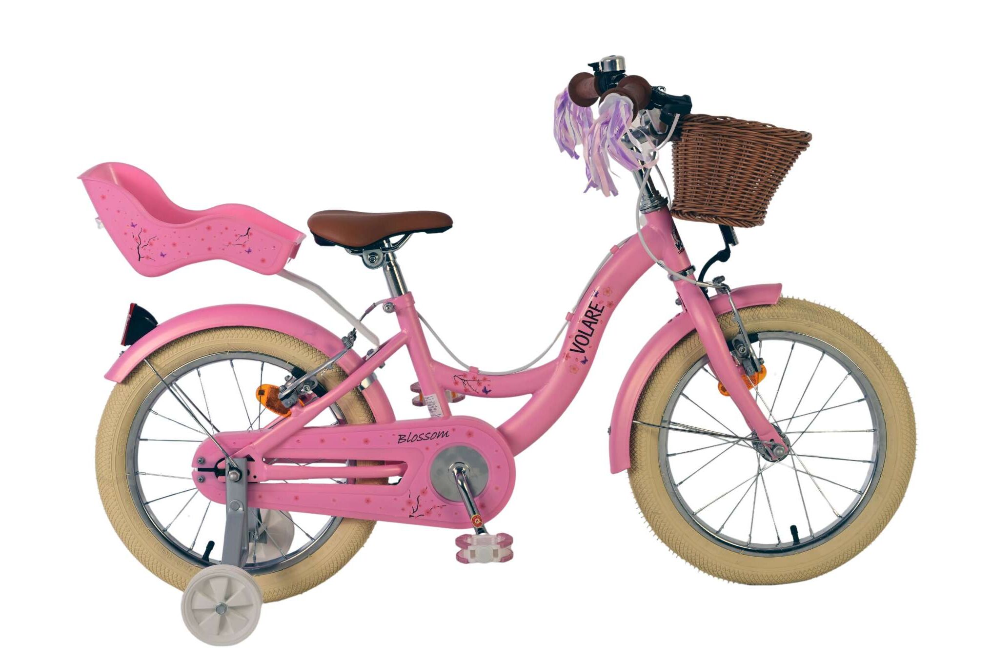 Kinderfahrrad Blossom für Mädchen 16 Zoll Kinderrad in Rosa, Zwei Handbremsen Kinderfahrrad Blossom für Mädchen 16 Zoll Kinderrad in Rosa, Zwei Handbremsen
