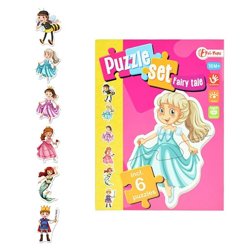 Puzzlespiel Märchen mit 6 Märchenfiguren Puzzlespiel Märchen mit 6 Märchenfiguren
