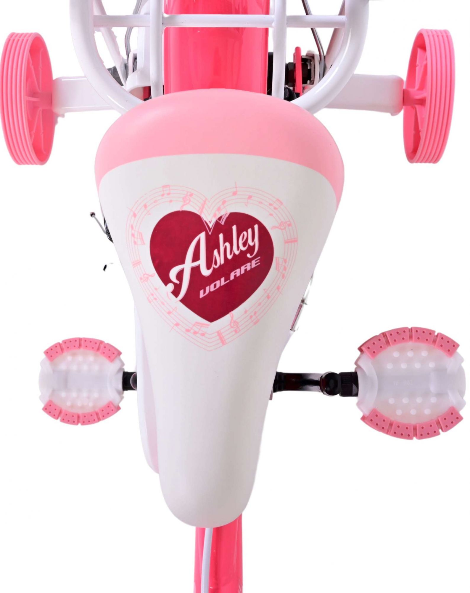 Kinderfahrrad Ashley für Mädchen 12 Zoll Kinderrad in Rosa/Rot