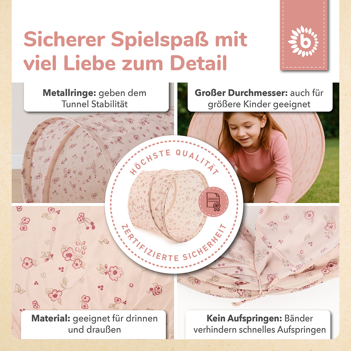 Pop Up Spieltunnel Dreamy Flowers Pop Up Spieltunnel Dreamy Flowers