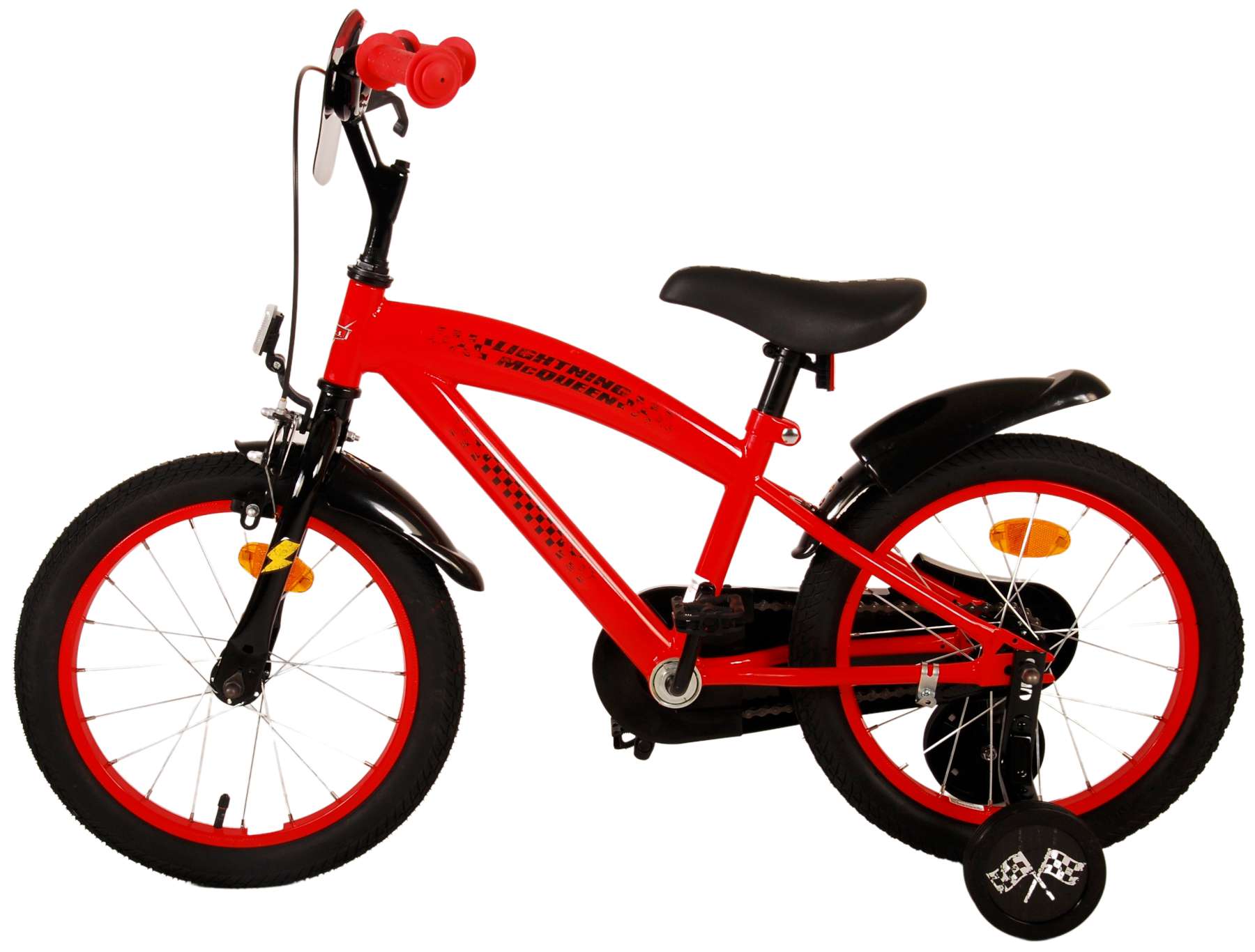 Kinderfahrrad Disney Cars Fahrrad für Jungen 16 Zoll Kinderrad in Rot