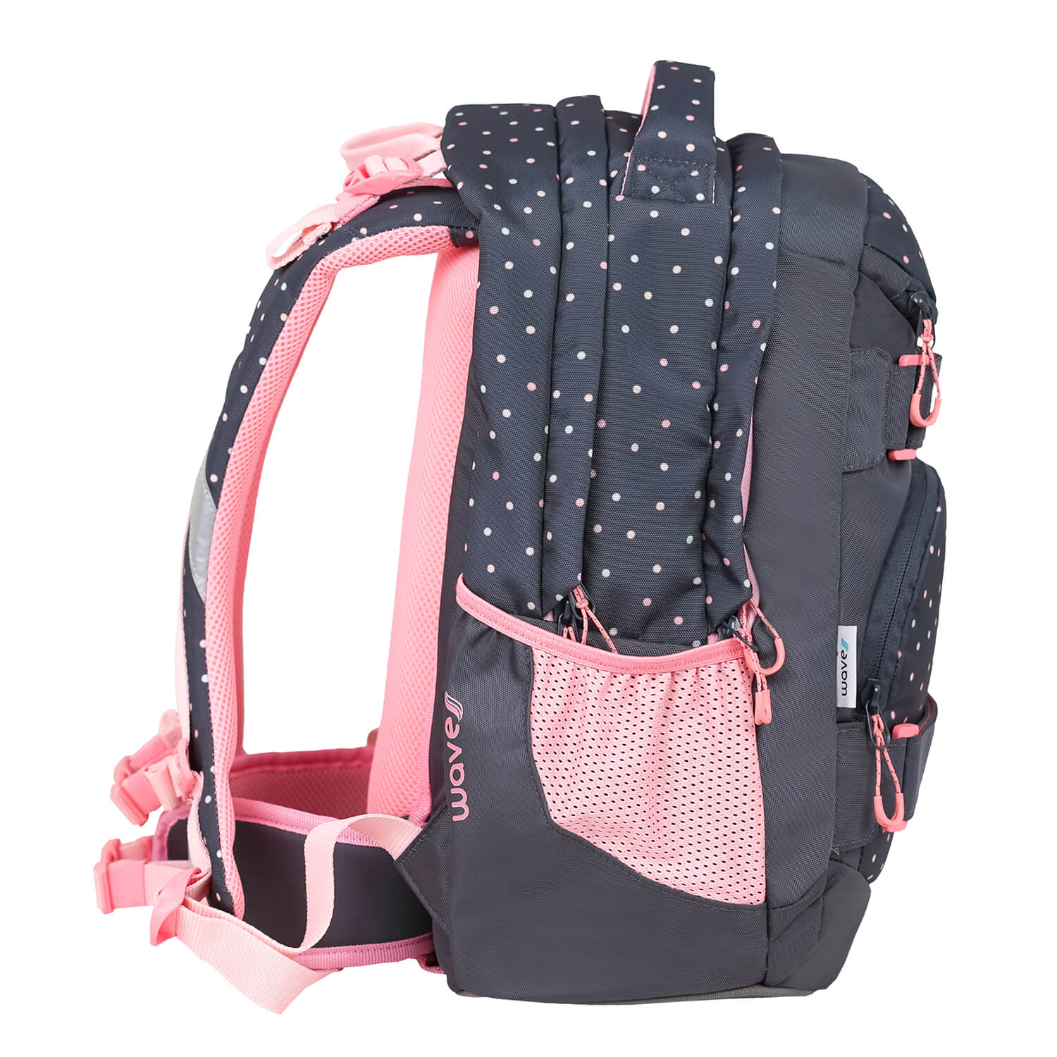 Rucksack Infinity Move Schulrucksack "Dots Pinky"