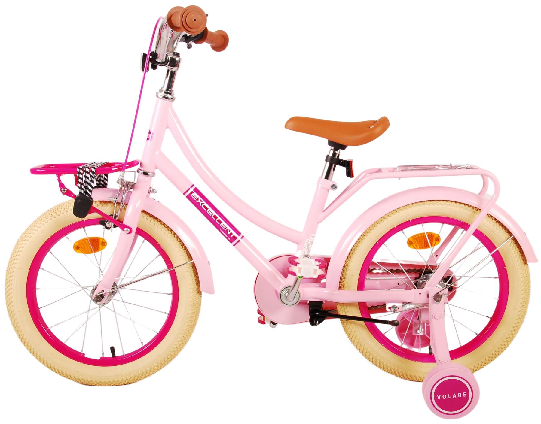 Kinderfahrrad Excellent Fahrrad für Mädchen 16 Zoll Kinderrad in Rosa