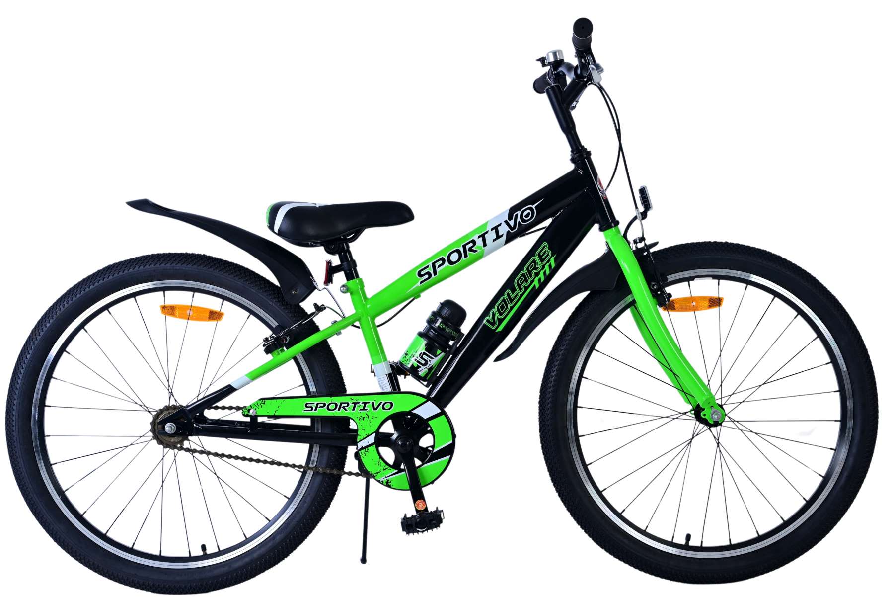 Kinderfahrrad Sportivo Jungen 24 Zoll Kinderrad Grün Zweihandbremsen