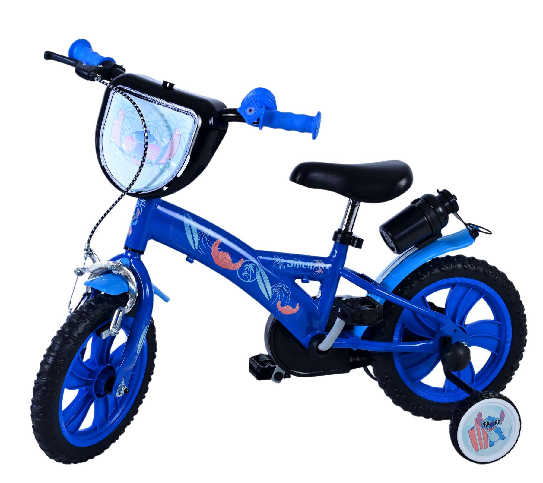 Kinderfahrrad Disney Stitch für Jungen 12 Zoll Kinderrad in Blau