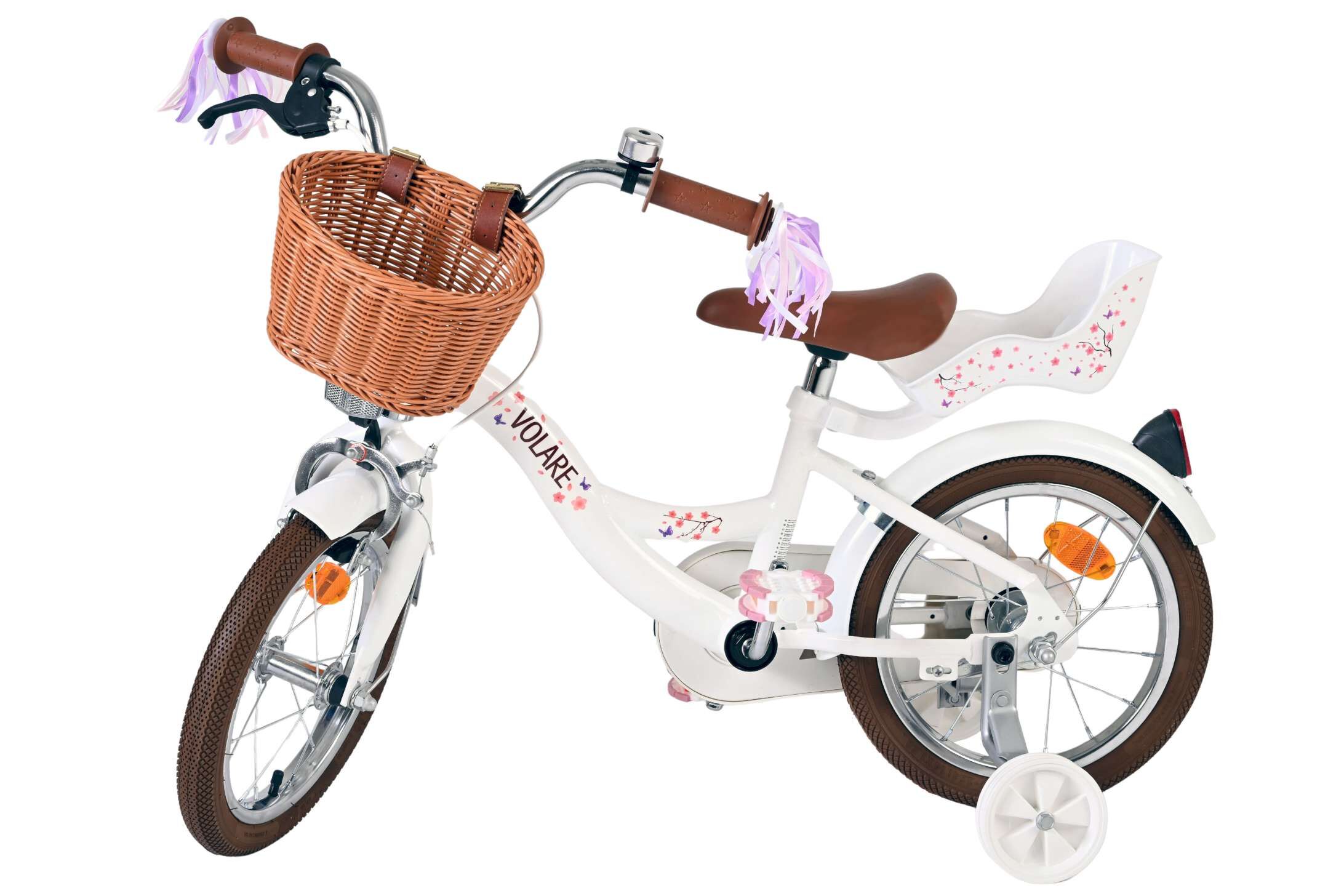 Volare Kinderfahrrad Blossom für Mädchen 14 Zoll Kinderrad in Weiß Volare Kinderfahrrad Blossom für Mädchen 14 Zoll Kinderrad in Weiß