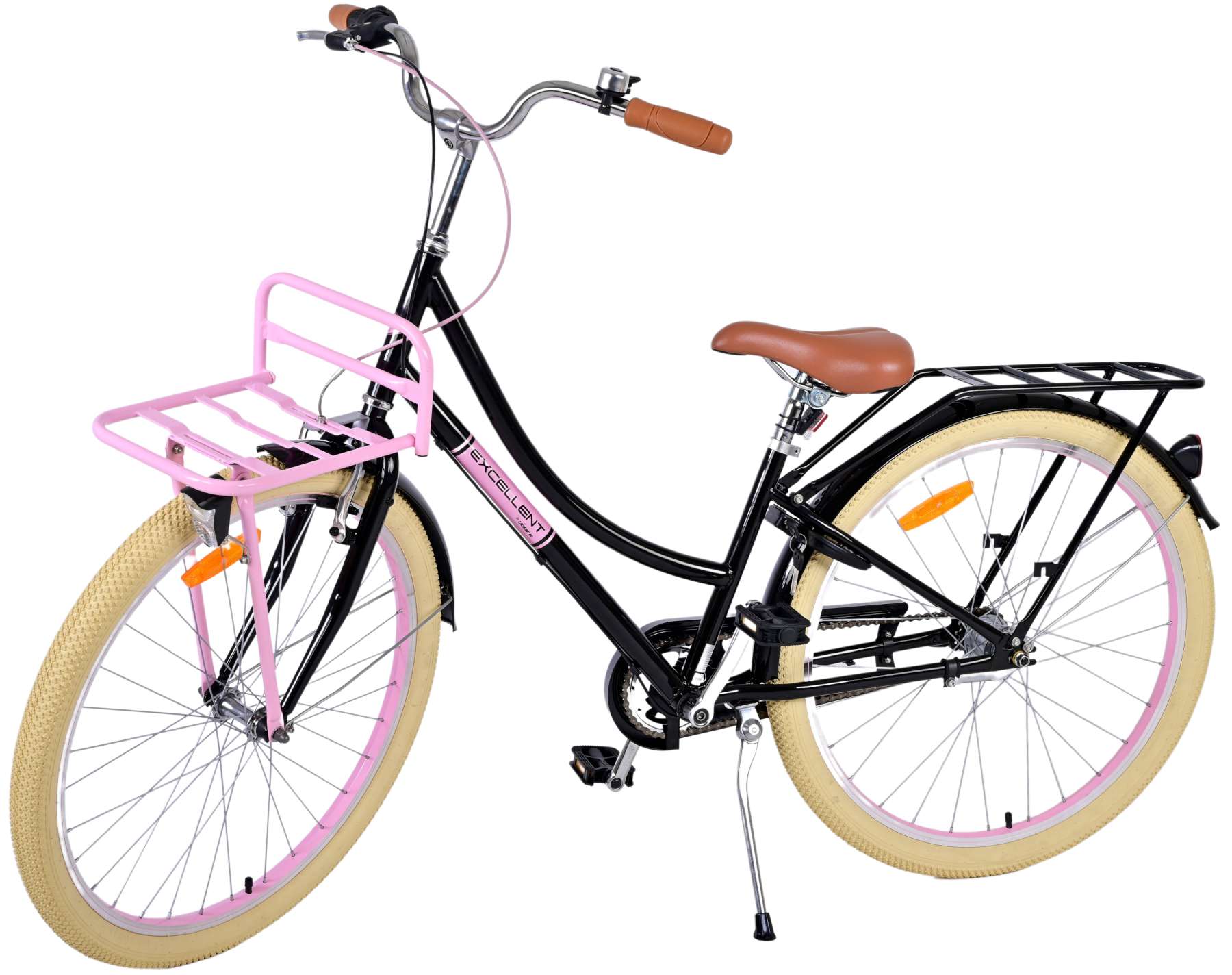 Kinderfahrrad Excellent Fahrrad für Mädchen 26 Zoll Kinderrad Schwarz