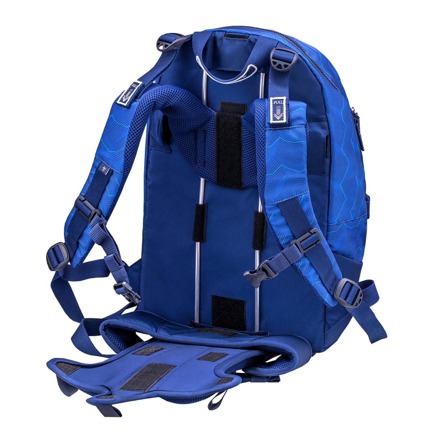 Ranzen 2-IN-1 Schultasche & Gürteltasche 2-teilig Rucksack Estate Blue